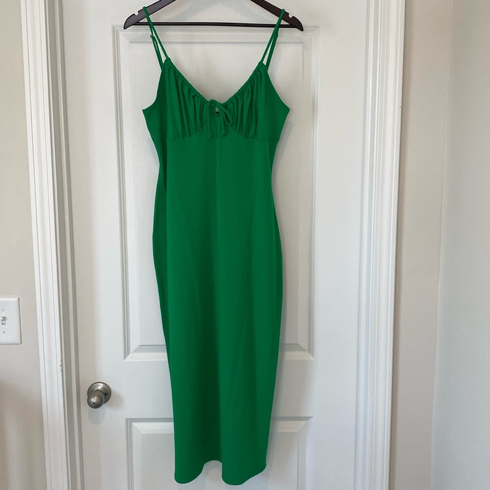 NWOT - Lulus XL Made for Miami Green Ribbed Dress